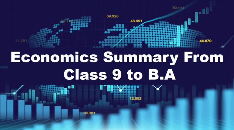 Economics Summary From Class 9 to B.A