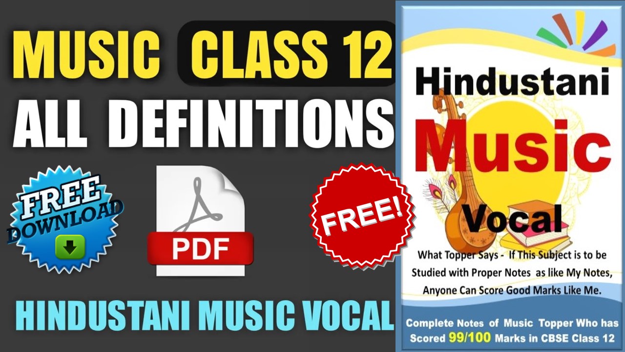 Hindustani Music Vocal – CBSE Board Class 12th Music Notes PDF